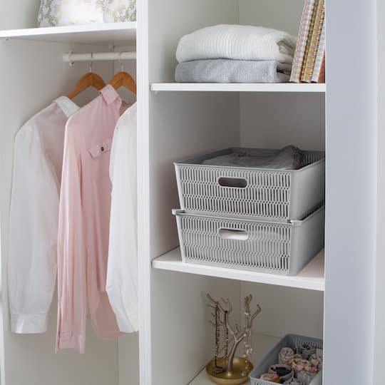 Simplify Slide 2 Stack It Shallow Tote Baskets